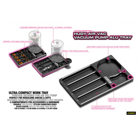 HUDY AIR VAC - VACUUM PUMP ALU TRAY - HUDY - 104010