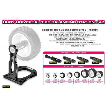 HUDY UNIVERSAL TIRE BALANCING STATION - V2 - HUDY - 105500