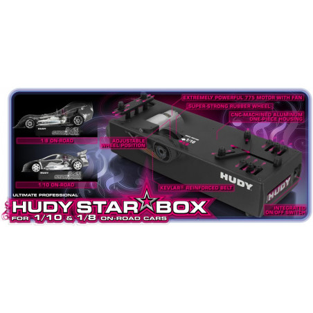 HUDY STAR-BOX ON-ROAD 1/10 & 1/8 - LIPO  VERSION - 104400 - HUDY