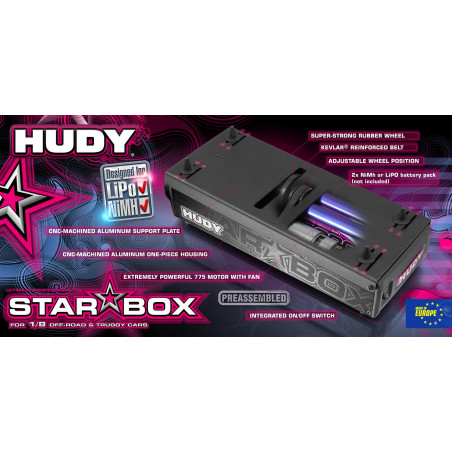 HUDY STAR-BOX TRUGGY & OFF-ROAD 1/8 - 104500 - HUDY