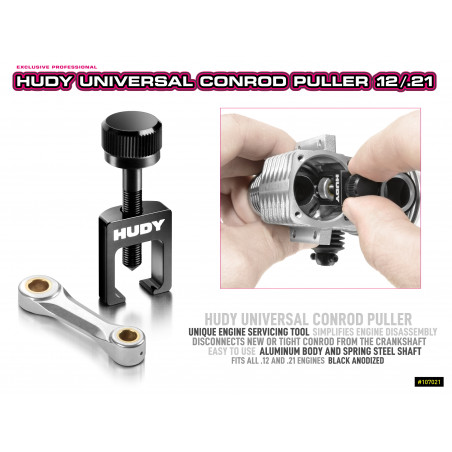 HUDY UNIVERSAL CONROD PULLER .12 / .21 - HUDY - 107021