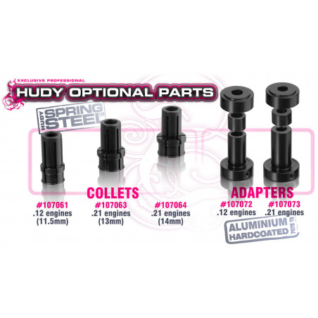 COLLET 14 FOR .21 ENGINE BEARING - 107064 - HUDY