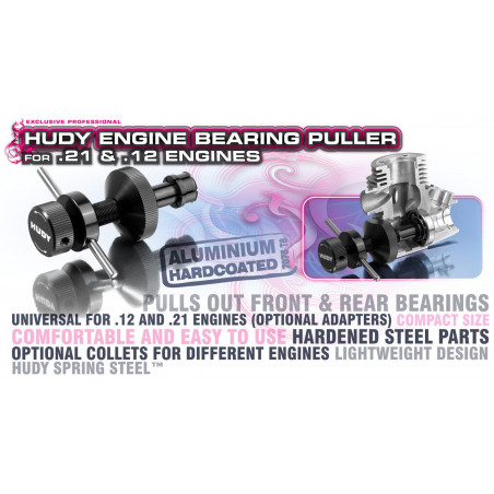 HUDY PROFFESIONAL ENGINE TOOL KIT FOR .12 ENGINE - 107050 - HUDY