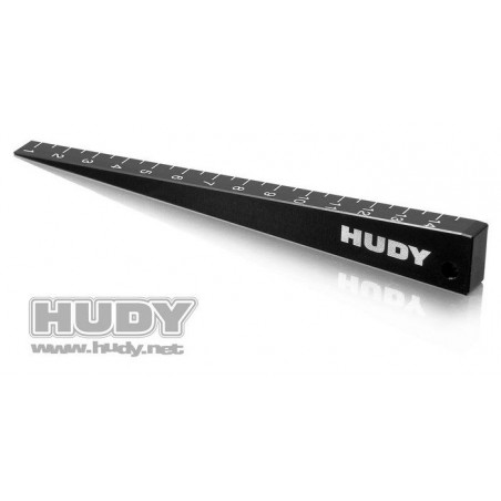 CHASSIS RIDE HEIGHT GAUGE 0 MM TO 15 MM (BEVELED) - 107715 - HUDY