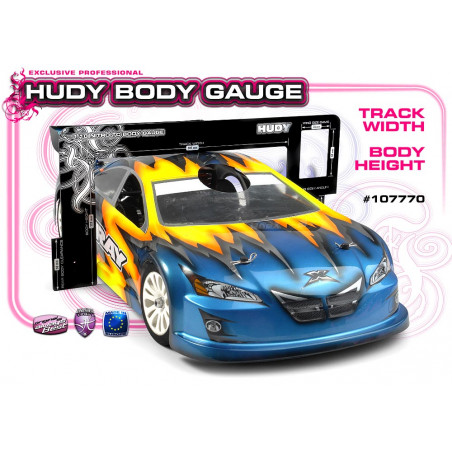 HUDY BODY GAUGE 1/10 NITRO TOURING CARS - 107770 - HUDY