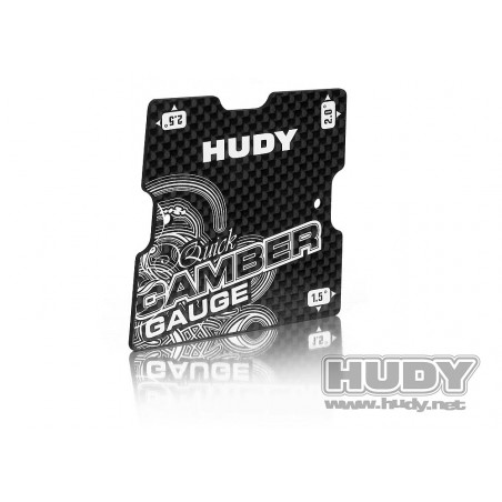 "HUDY GRAPHITE QUICK CAMBER GAUGE 1/10 TOURING 1.5°  2°  2.5° - 10775