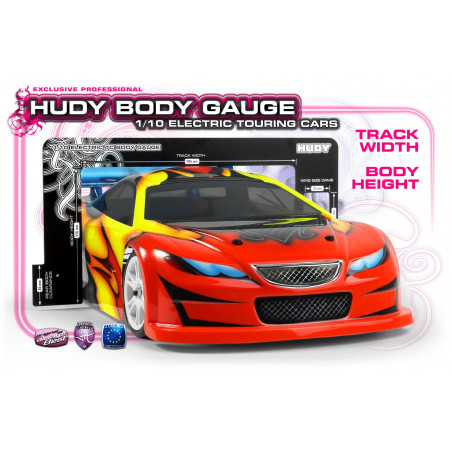 HUDY BODY GAUGE 1/10 ELECTRIC TOURING CARS - 107771 - HUDY