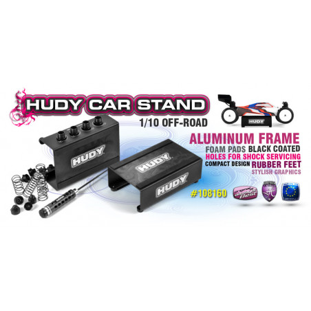 HUDY 1/10 OFF-ROAD CAR STAND - V2 - 108160 - HUDY