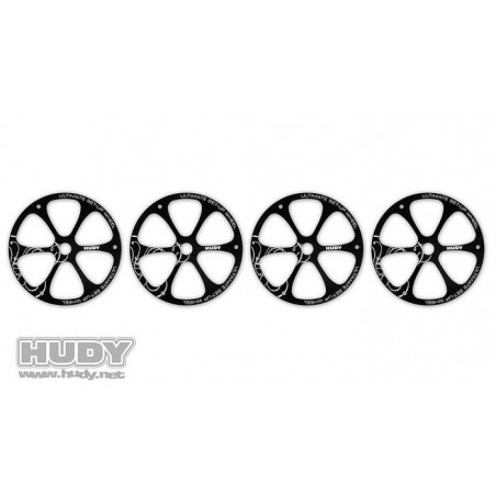 ALU SET-UP WHEEL FOR 1/8 OFF-ROAD - V2 (4) - 108870 - HUDY