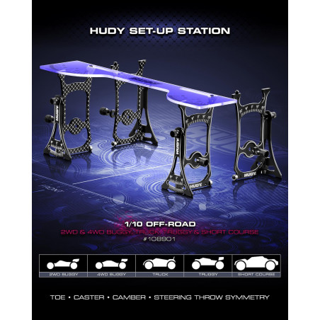 HUDY SET-UP STATION FOR 1/10 OFF-ROAD CARS - HUDY - 108901