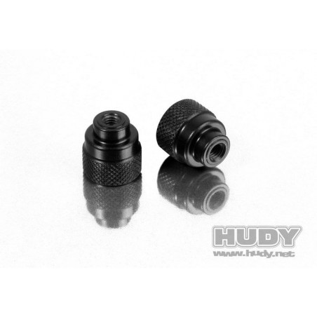 ALU NUT M3 FOR 1/10 & 1/12 PAN CAR SET-UP SYSTEM (2) - 109460 - HUDY