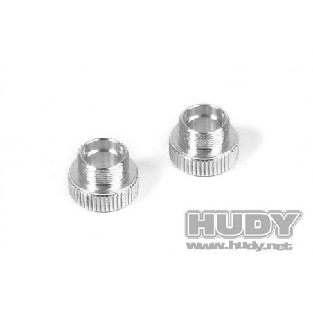 ALU 1/10 & 1/12 SET-UP WHEEL AXLE ADAPTER (2) - 109425 - HUDY