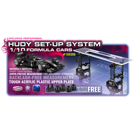 UNIVERSAL EXCLUSIVE SET-UP SYSTEM FOR 1/10 FORMULA CARS - 109306 - HU