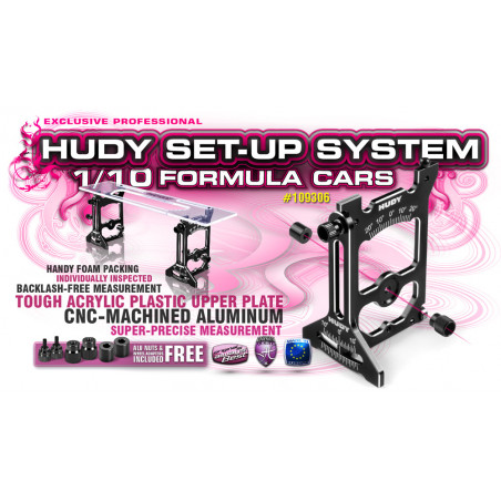 UNIVERSAL EXCLUSIVE SET-UP SYSTEM FOR 1/10 FORMULA CARS - 109306 - HU