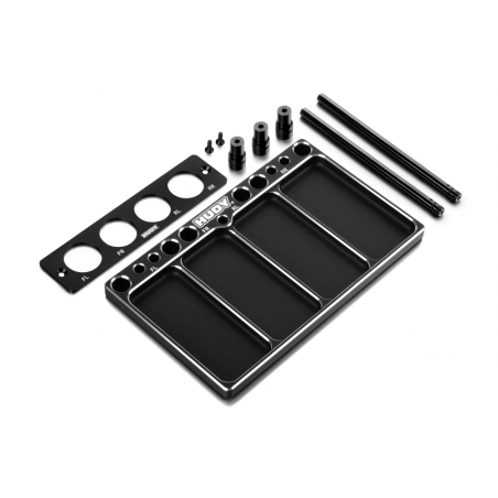 HUDY ALU TRAY FOR 1/8 OFF-ROAD DIFF & SHOCKS - 109802 - HUDY