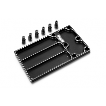 HUDY ALU TRAY FOR 1/8 OFF-ROAD DIFF ASSEMBLY - 109841 - HUDY