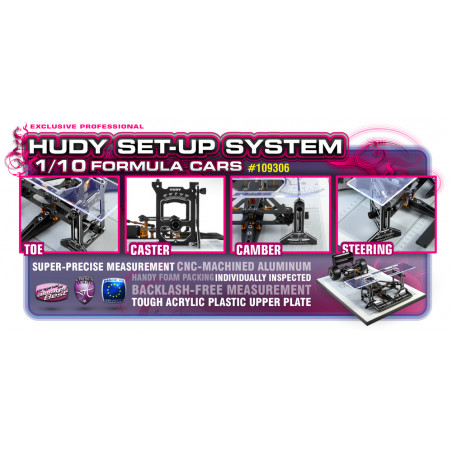 UNIVERSAL EXCLUSIVE SET-UP SYSTEM FOR 1/10 FORMULA CARS - 109306 - HU