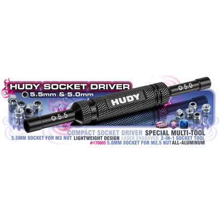 SOCKET DRIVER 5 MM & 5.5 MM - 170005 - HUDY