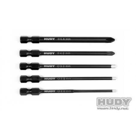 SET OF POWER TOOL TIPS 2.0, 2.5, 3.00MM + 4.0, 5.8 PHILLIPS - 190070 