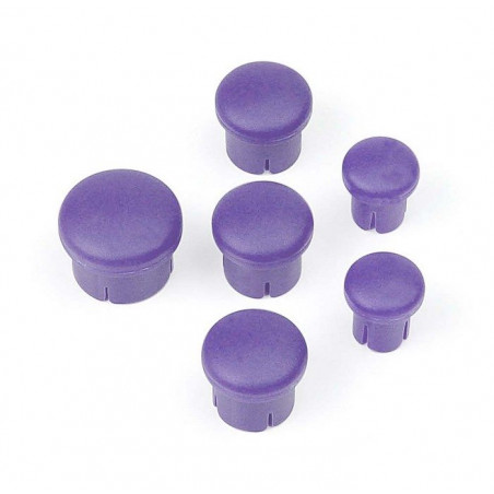 PLASTIC CAP FOR HANDLE ( SET -  3+2+1) VIOLET - 195010 - HUDY