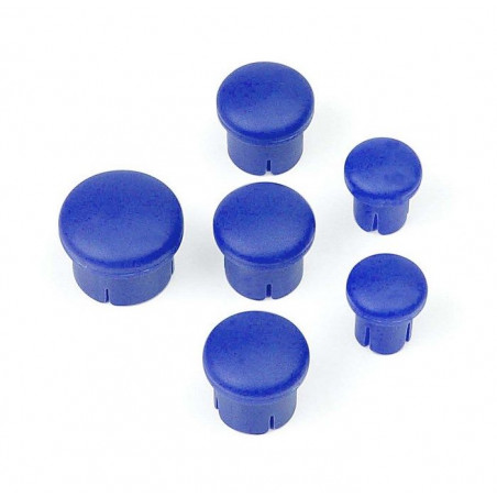 PLASTIC CAP FOR HANDLE ( SET -  3+2+1) BLUE - 195030 - HUDY