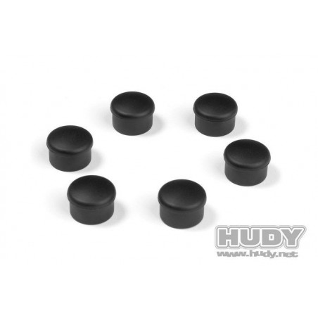 CAP FOR 22MM HANDLE - BLACK (6) - 195062-K - HUDY