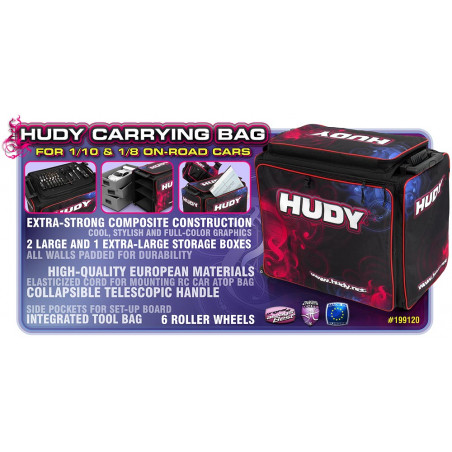 HUDY 1/10 & 1/8 CARRYING BAG + TOOL BAG - HUDY - 199120