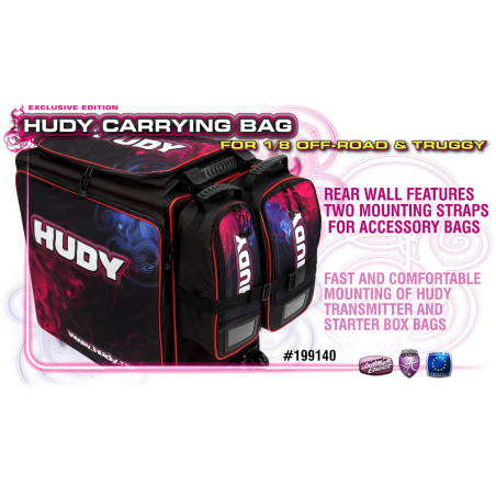 HUDY 1/8 OFF-ROAD & TRUGGY CARRYING BAG + TOOL BAG - HUDY - 199140