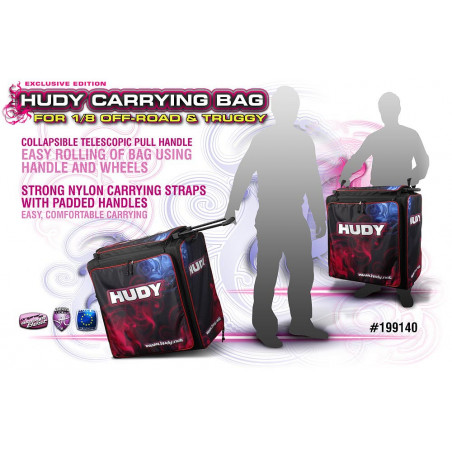 HUDY 1/8 OFF-ROAD & TRUGGY CARRYING BAG + TOOL BAG - HUDY - 199140