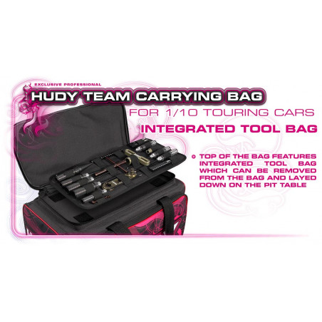 HUDY 1/10 CARRYING BAG WITH DRAWERS - V3 - 199100 - HUDY