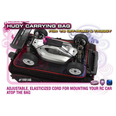 HUDY 1/8 OFF-ROAD & TRUGGY CARRYING BAG + TOOL BAG - HUDY - 199140