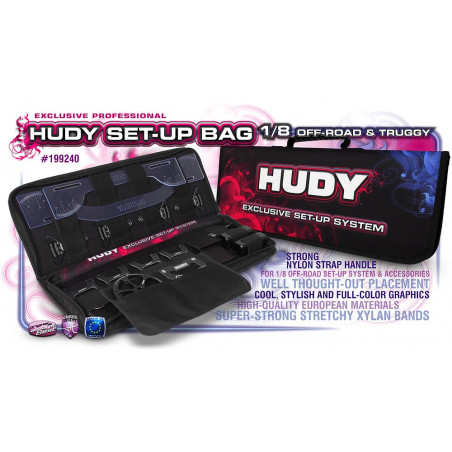 HUDY SET-UP BAG FOR 1/8 OFF-ROAD CARS - EXCLUSIVE EDITION - 199240 - 