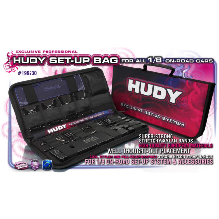 HUDY SET-UP BAG FOR 1/8 ON-ROAD CARS - EXCLUSIVE EDITION - 199230 - H