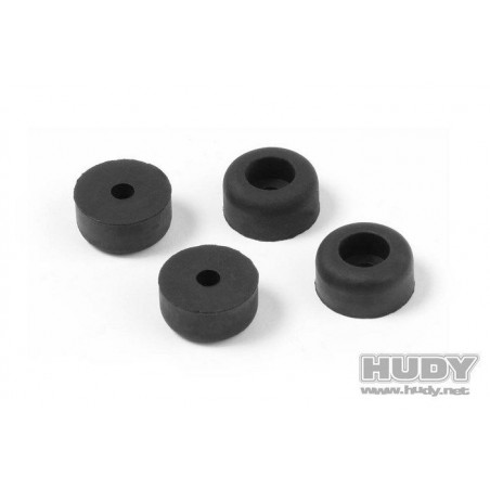 BLACK RUBBER FEET (4) - 203111 - HUDY