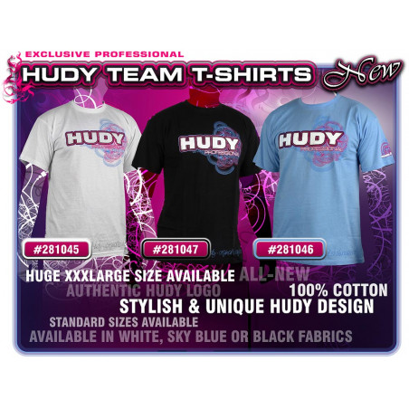 HUDY T-SHIRT - WHITE (XXL) - 281045XXL - HUDY