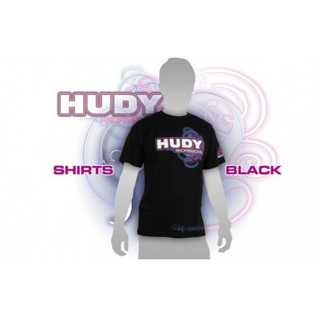 HUDY T-SHIRT - BLACK (M) - 281047M - HUDY