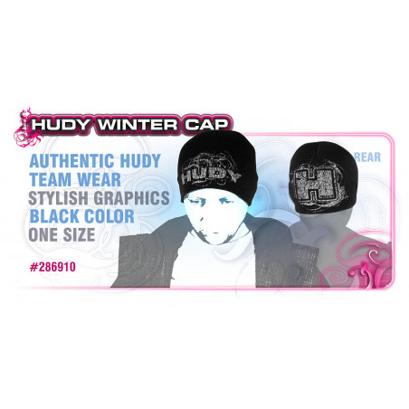 HUDY WINTER CAP - BLACK - 286910 - HUDY