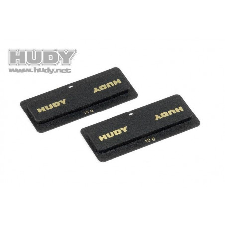 HUDY LIPO CHASSIS BALANCING WEIGHTS 12g - LOW CG (2) - 293090 - HUDY