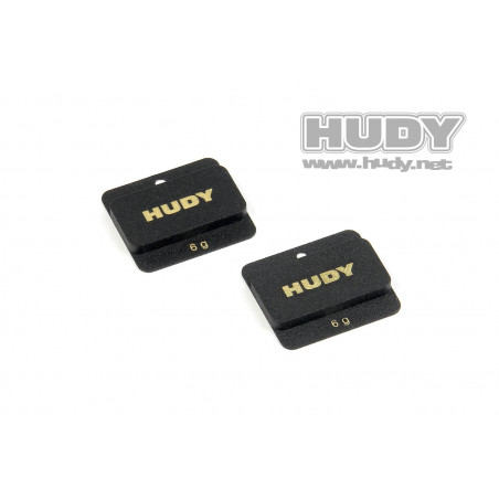 HUDY LIPO CHASSIS BALANCING WEIGHTS 12g - LOW CG (2) - 293090 - HUDY