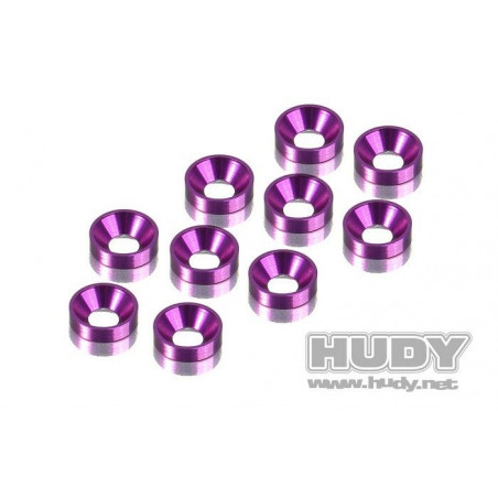 ALU COUNTERSUNK SHIM - VIOLET (10) - 296510-V - HUDY