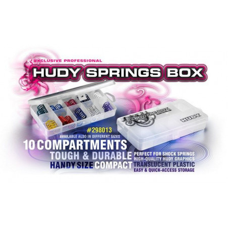 HUDY SPRINGS BOX - 10-COMPARTMENTS - 298013 - HUDY