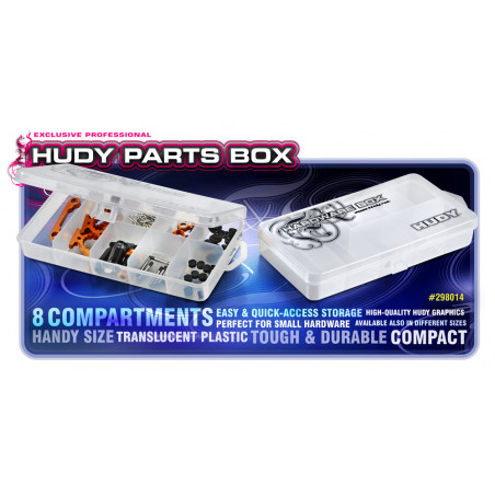 HUDY PARTS BOX - 8-COMPARTMENTS - 298014 - HUDY