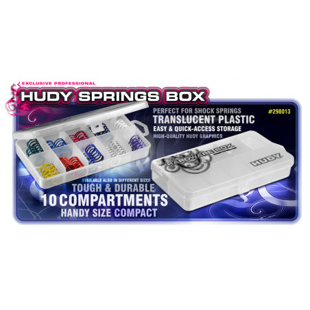 HUDY SPRINGS BOX - 10-COMPARTMENTS - 298013 - HUDY