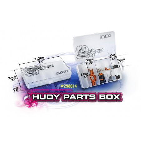 HUDY PARTS BOX - 8-COMPARTMENTS - 298014 - HUDY