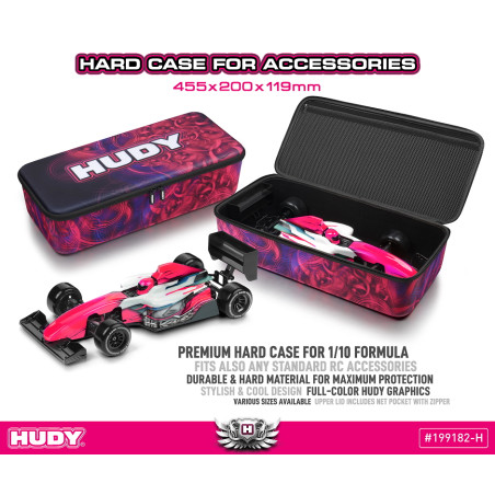 HUDY HARD CASE - 455x200x119MM - 1/10 FORMULA - HUDY - 199182-H