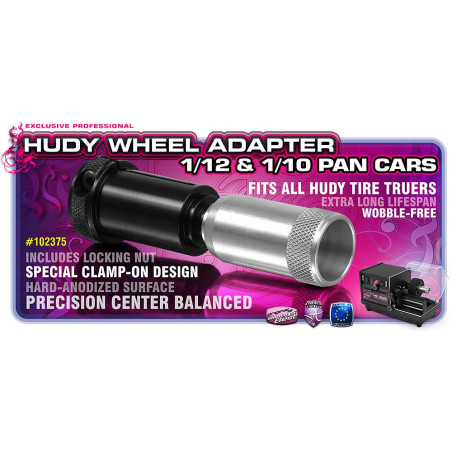 WHEEL ADAPTER 1/12 & 1/10 PAN CARS - 102375 - HUDY