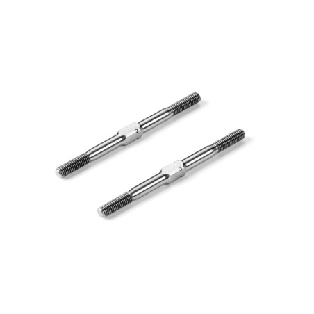 HUDY TITANIUM ADJUSTABLE TURNBUCKLE 45MM M3 L/R (2)  - HUDY - 992345