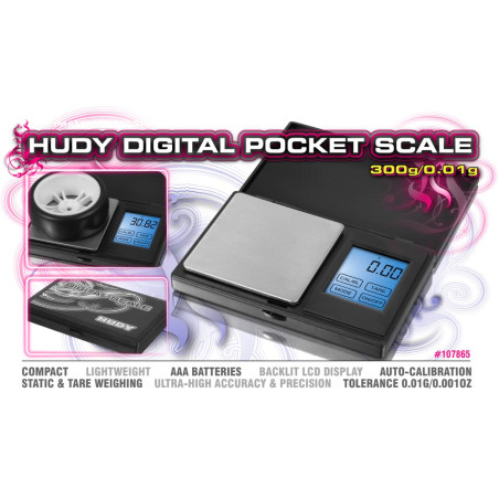 HUDY PROFFESIONAL DIGITAL SCALE 300g/0.01g - 107865 - HUDY