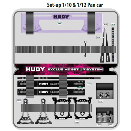 HUDY SET-UP BAG FOR 1/10 TC 1/10 & 1/12 PC 1/10 F1 - HUDY - 199221