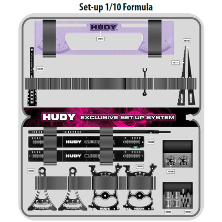 HUDY SET-UP BAG FOR 1/10 TC 1/10 & 1/12 PC 1/10 F1 - HUDY - 199221